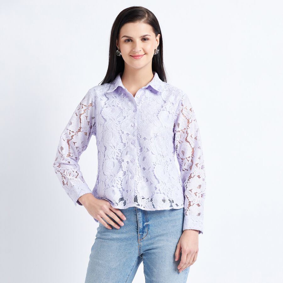 Ladies' Shirt, Lilac, large image number null