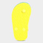 Kids Printed Flip Flops, Yellow, small image number null
