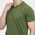 Men's Collared Half Sleeves T-Shirt, ओलिव, small image number null