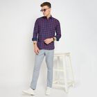 Men's 100% Cotton Casual Shirt, लाल, small image number null