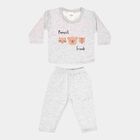 Infant Boy's Baba Suit, Melange Light Grey, small image number null