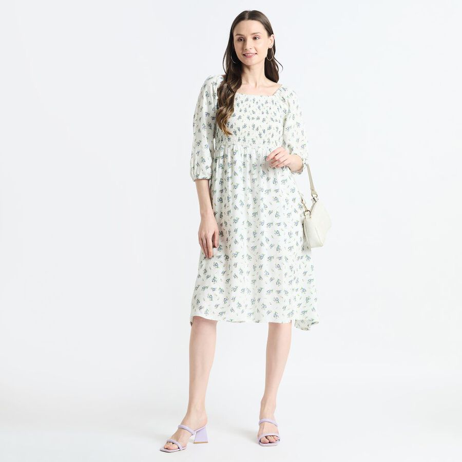 Ladies' Dress, Off White, large image number null