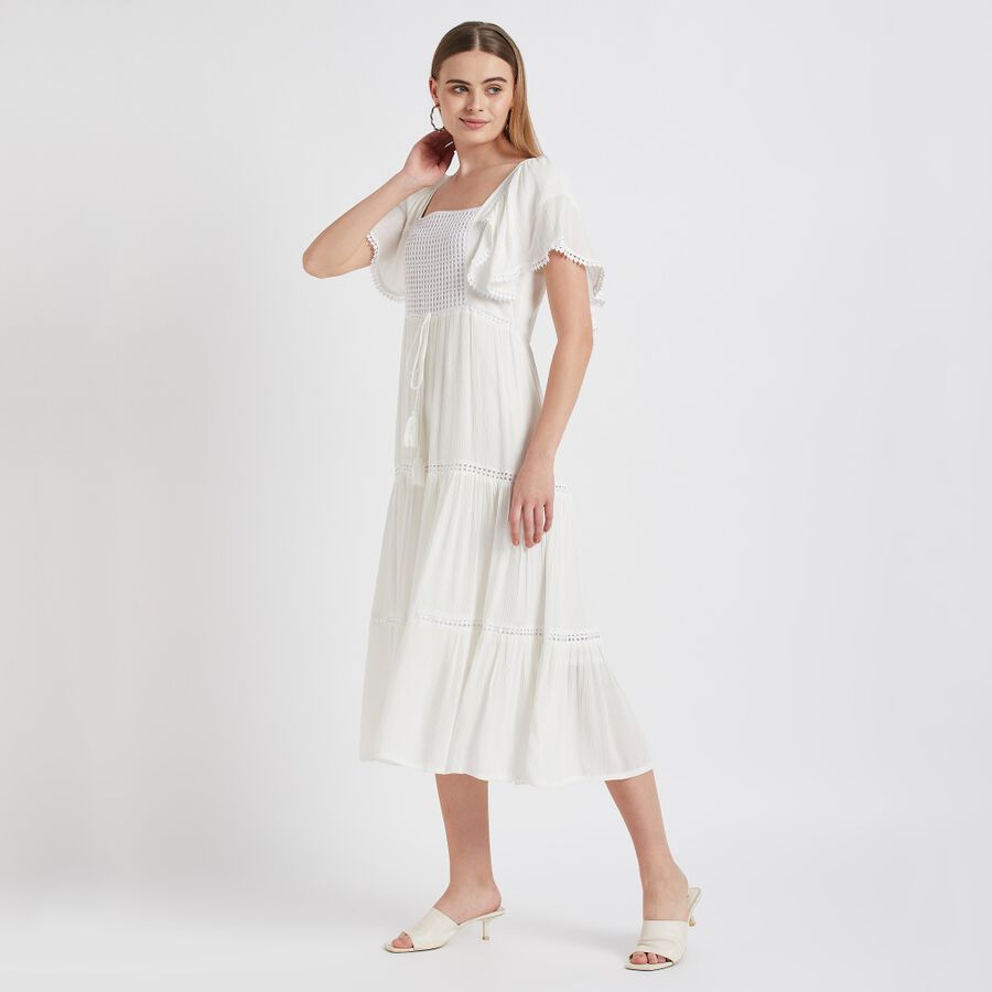 Ladies' Dress, Off White, large image number null