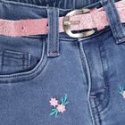 Girls' Jeans, मध्यम नीला, small image number null