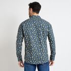 Men's 100% Cotton Casual Shirt, Navy Blue, small image number null