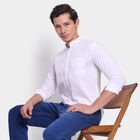 Men's Cotton Casual Shirt, सफ़ेद, small image number null