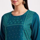 Ladies' Kurta, Teal Blue, small image number null