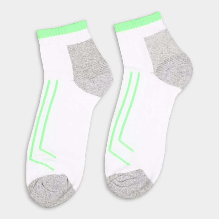 Men's Socks, White, large image number null