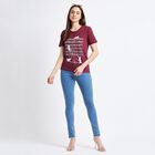 Ladies' Cotton T-Shirt, Wine, small image number null