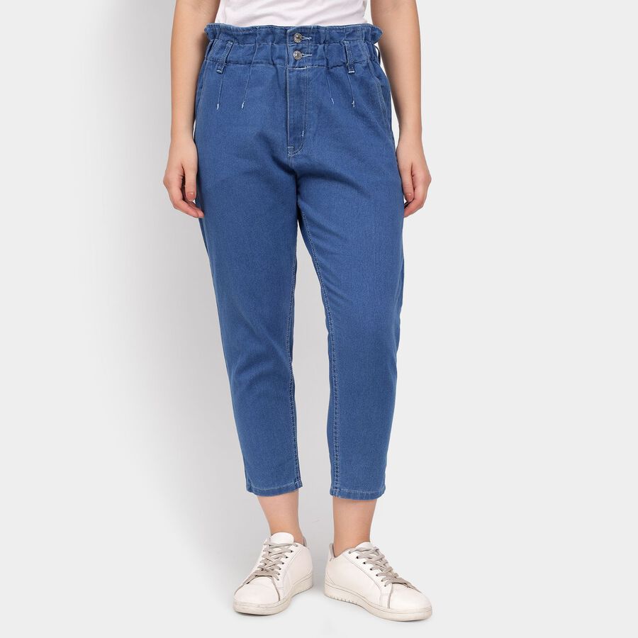 Ladies' Jeans, मध्यम नीला, large image number null