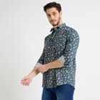 Men's 100% Cotton Casual Shirt, Navy Blue, small image number null