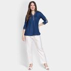 Ladies' Kurti, Teal Blue, small image number null