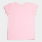 Girls' Cotton T-Shirt, Light Pink, small image number null