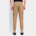 Men's Slim Fit Casual Trousers, गहरा पीला, small image number null