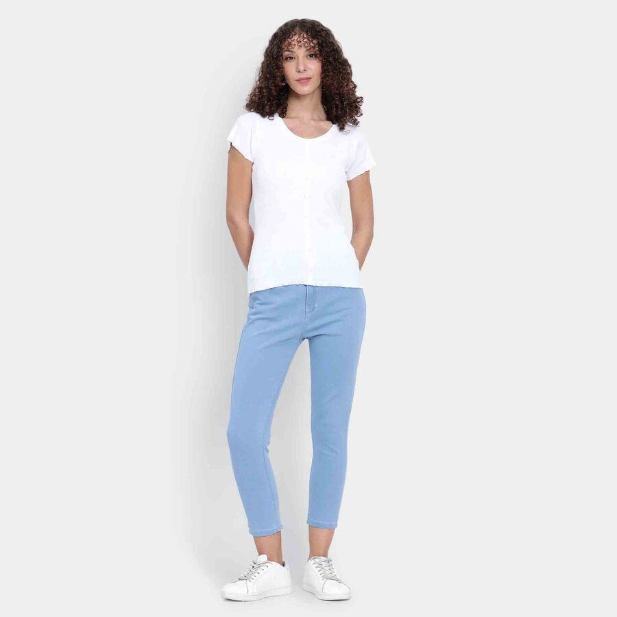 High Rise Skinny Jeans, Ice Blue, large image number null