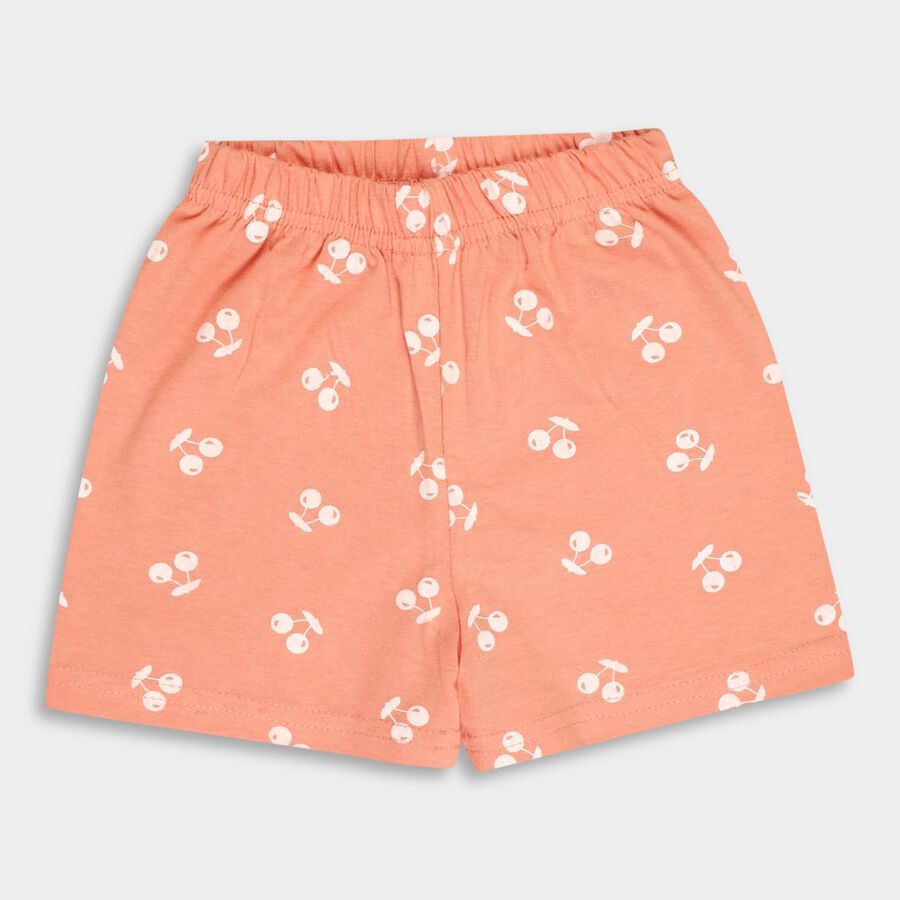 Girls' Shorts, Peach, large image number null