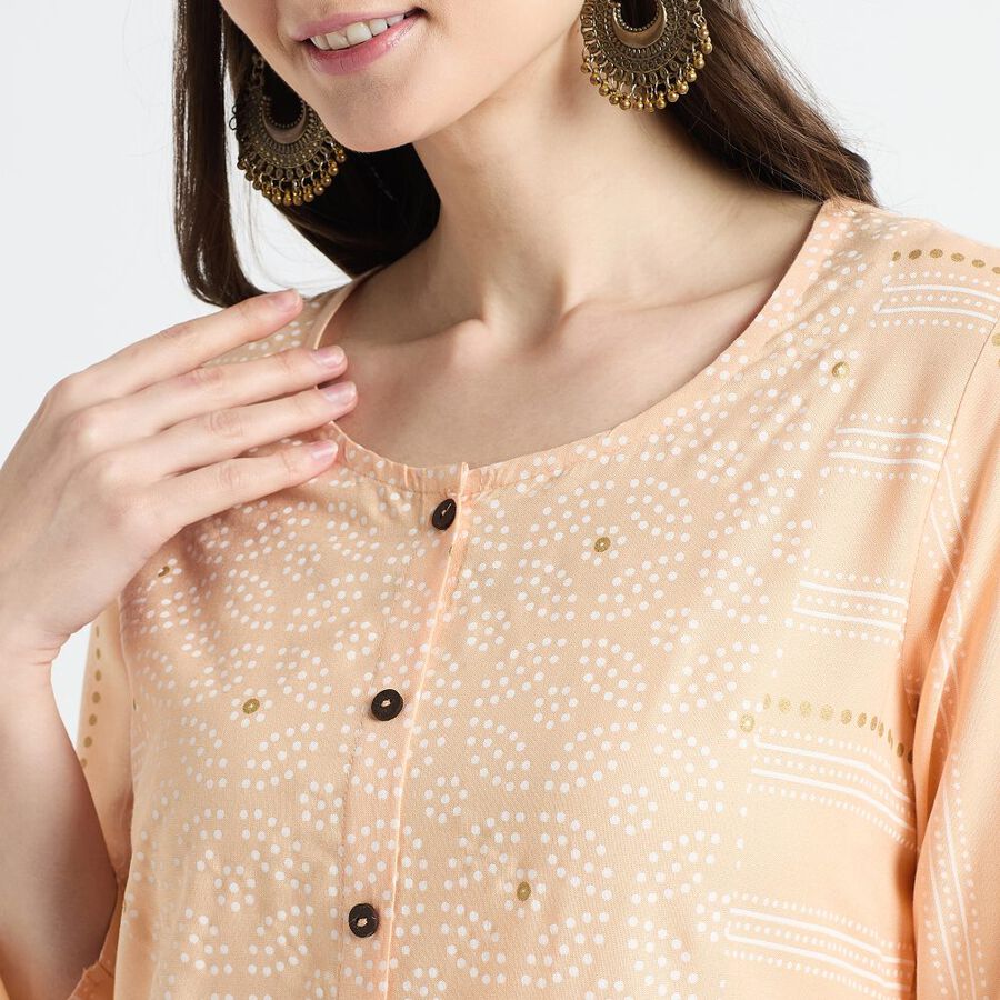 Ladies' Kurta, Peach, large image number null