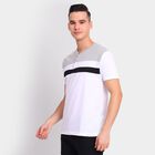 Men's Henley Half Sleeves T-Shirt, White, small image number null