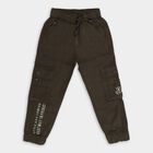 Boys' 100% Cotton Trousers, Olive, small image number null