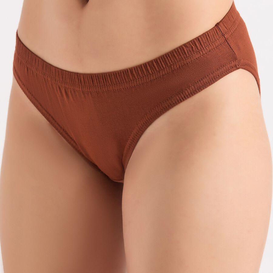 Ladies' Cotton Panty, Brown, large image number null