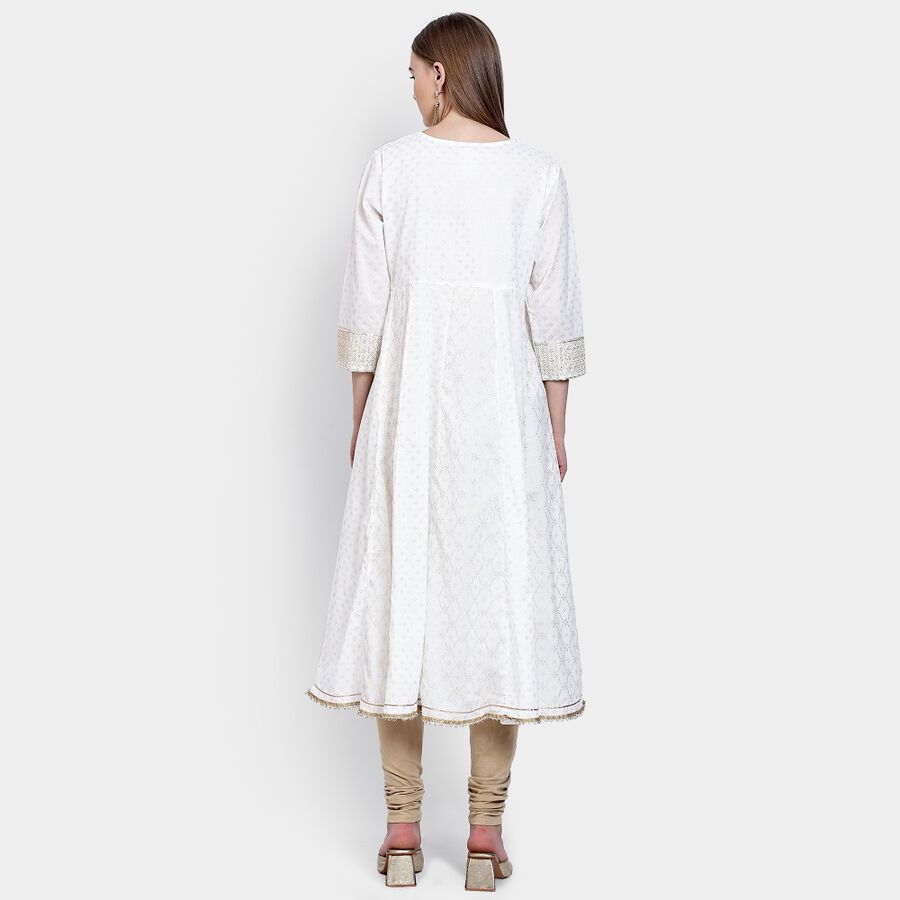 Ladies' Cotton Kurta, Off White, large image number null