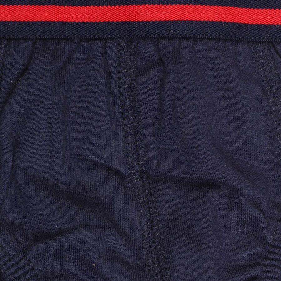 Boys' Cotton Brief, Navy Blue, large image number null