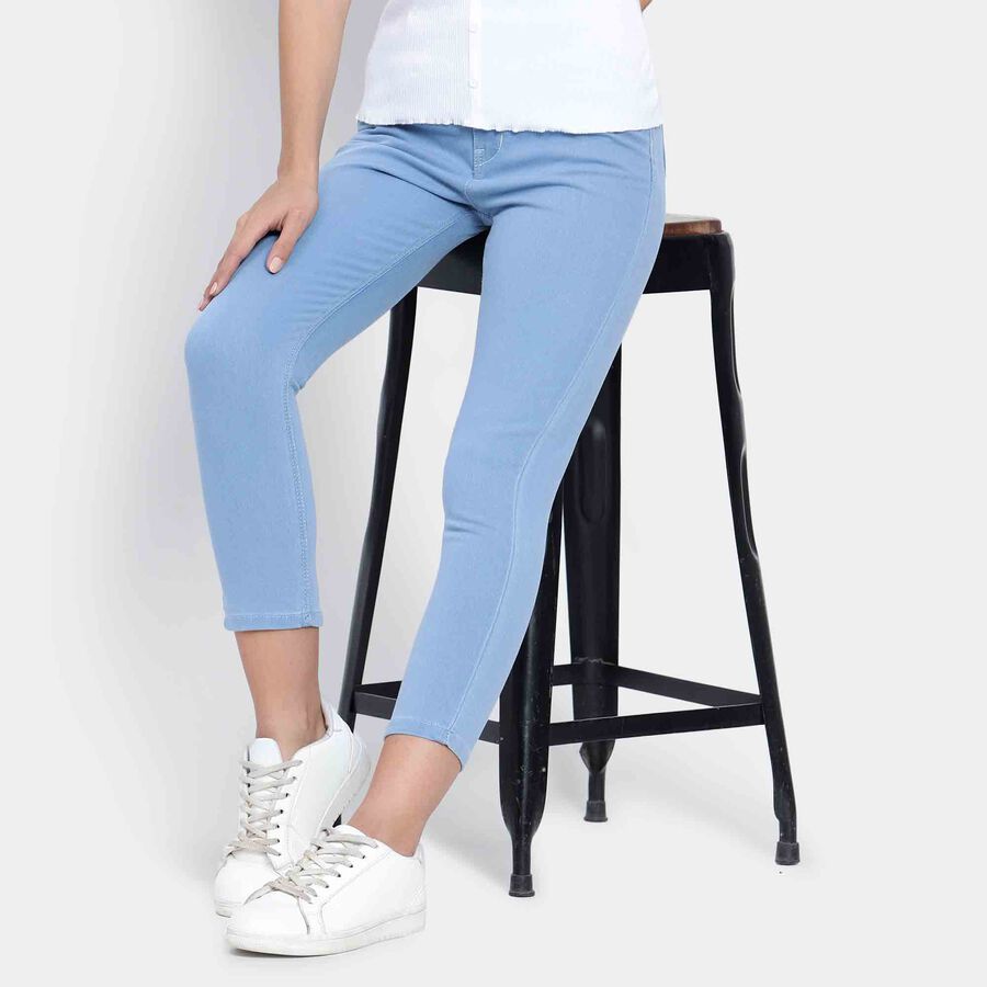 High Rise Skinny Jeans, Ice Blue, large image number null