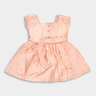 Infant Girl's Frock, पीच, small image number null