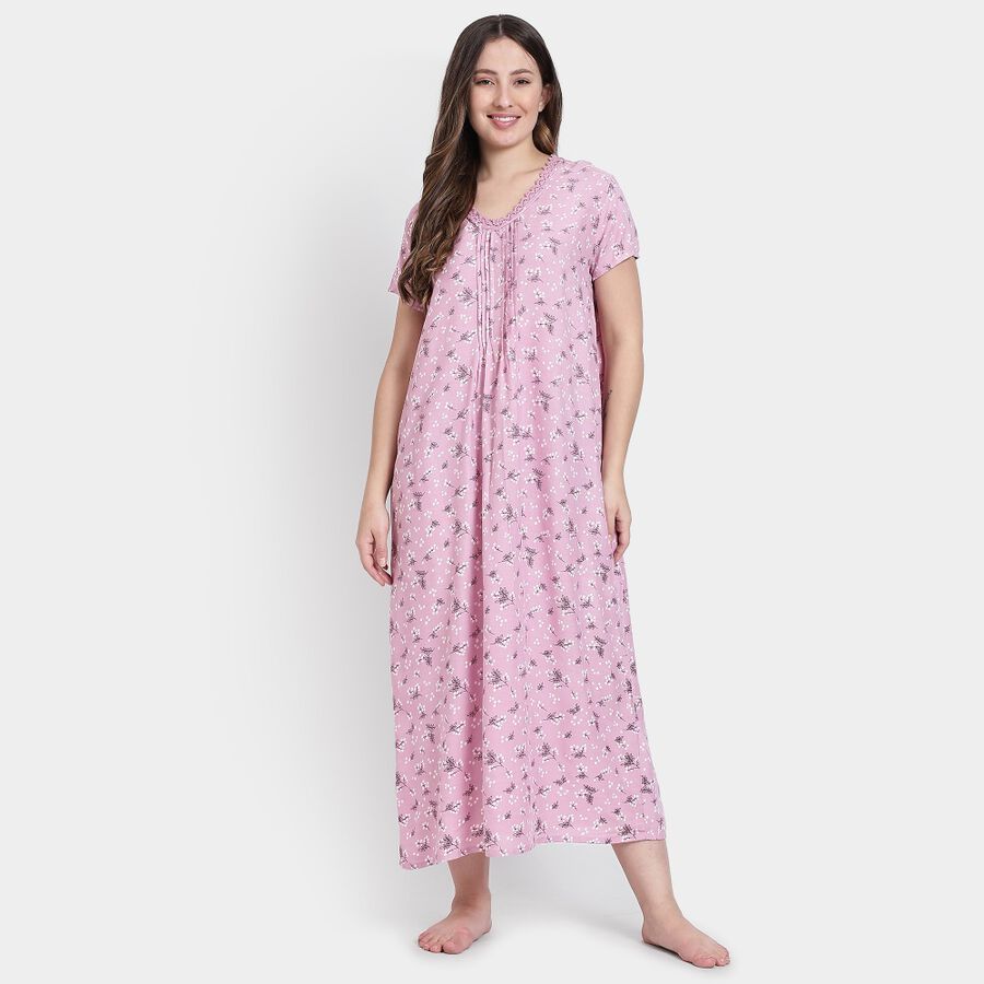 Ladies' Nighty, Pink, large image number null