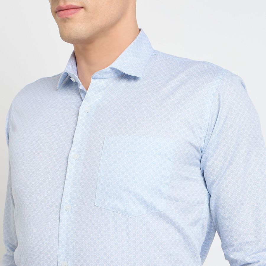 Men's Cotton Formal Shirt, Light Blue, large image number null