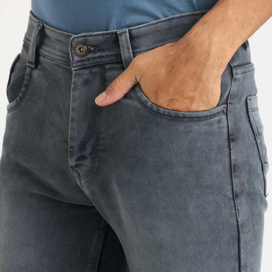 Men's Jeans, गहरा ग्रे, large image number null