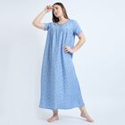 Ladies' Nighty, मध्यम नीला, small image number null