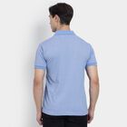 Men's Collared Half Sleeves T-Shirt, Light Blue, small image number null