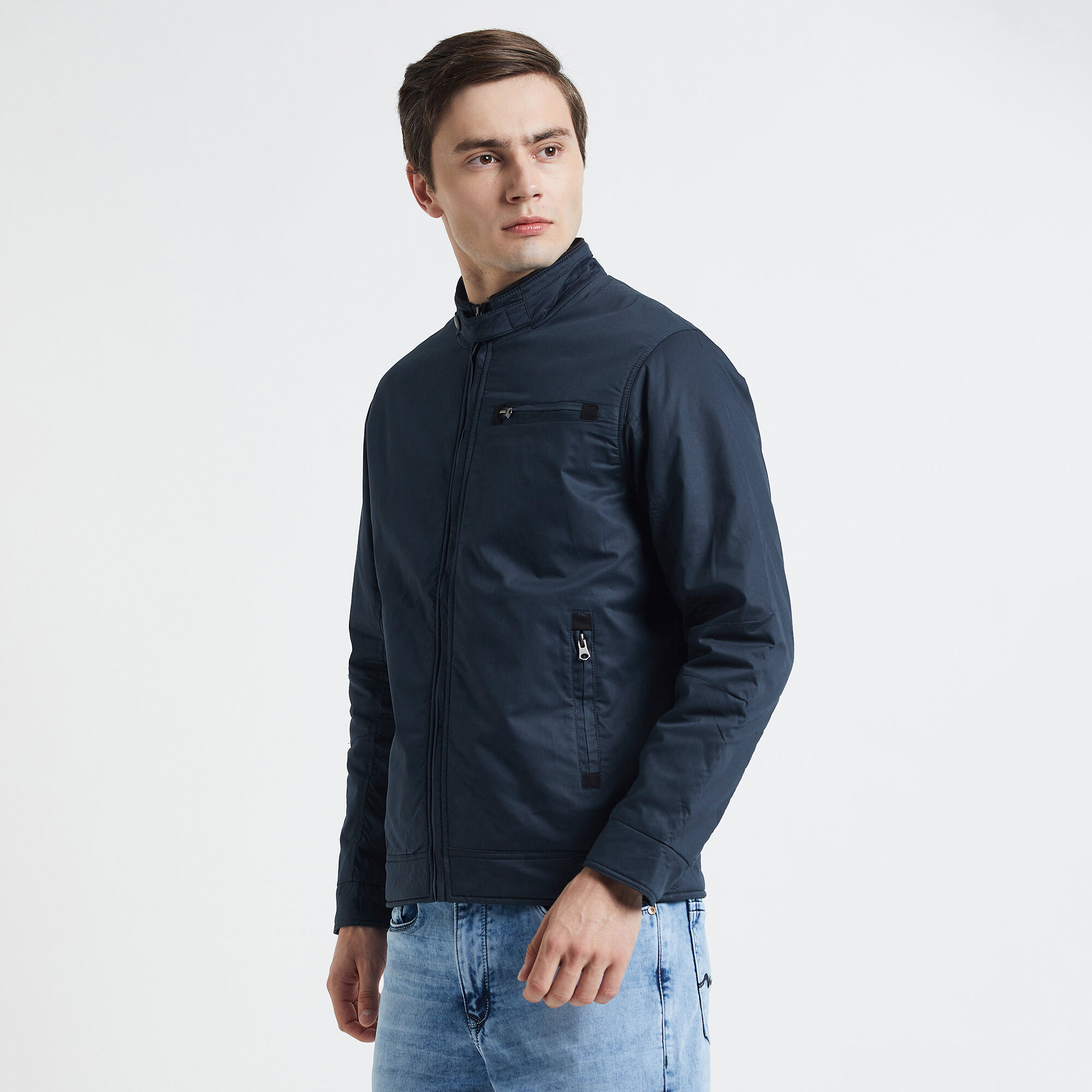 Buy Navy Blue Jackets & Coats for Men by NETPLAY Online | Ajio.com