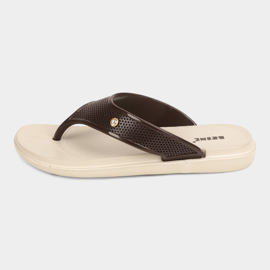 Womens Moulded Sliders, भूरा, large image number null