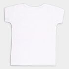 Girls' Cotton T-Shirt, White, small image number null