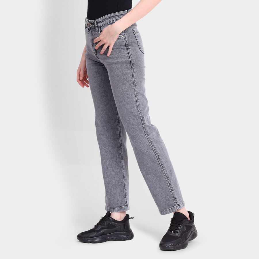 Ladies' Jeans, गहरा ग्रे, large image number null