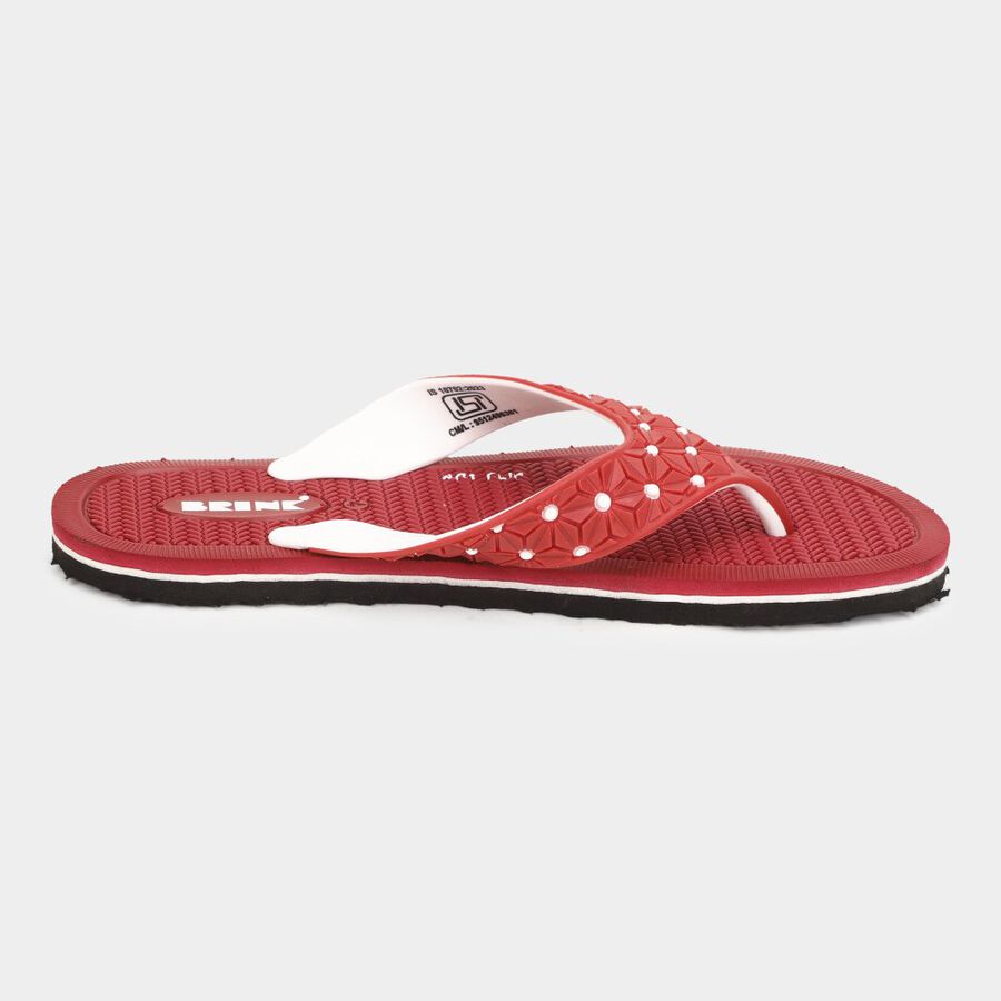 Womens Emboss Sliders, मरून, large image number null