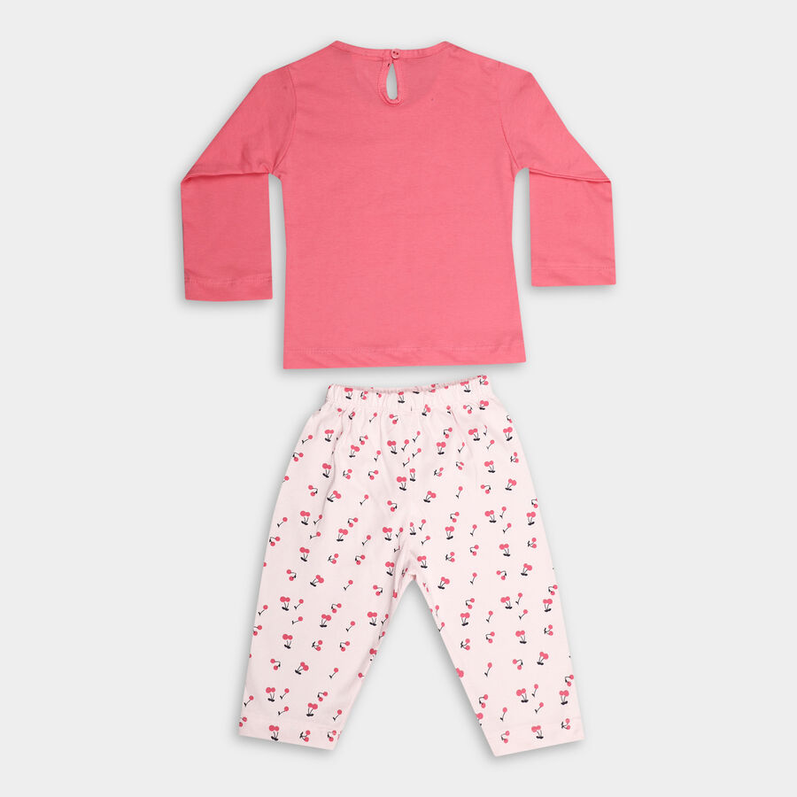 Infant Girl's Cotton Hipster Set, Pink, large image number null