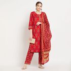 Ladies' Cotton Kurta, Red, small image number null