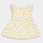 Infants' Cotton Frock, Yellow, small image number null