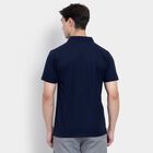 Men's Collared Half Sleeves T-Shirt, Navy Blue, small image number null