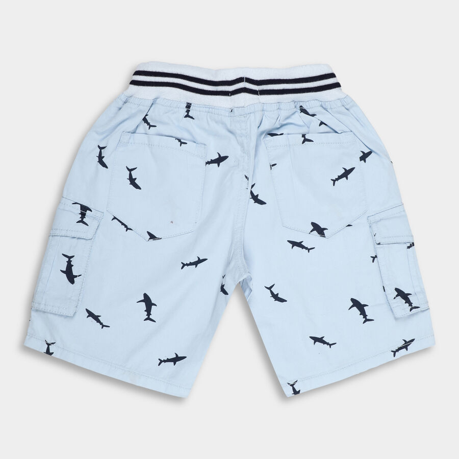 Boys' Cotton Bermudas, Light Blue, large image number null