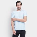 Men's Round Neck Half Sleeves T-Shirt, Sky Blue, small image number null