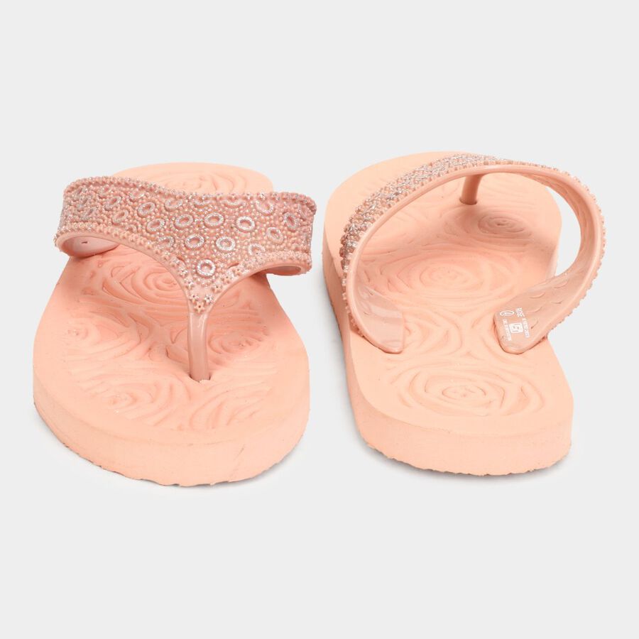 Womens Emboss Sliders, Pink, large image number null
