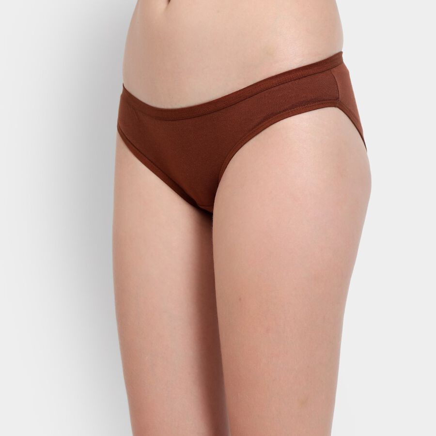 Ladies' Cotton Panty, Brown, large image number null