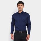 Men's Cotton Formal Shirt, Navy Blue, small image number null