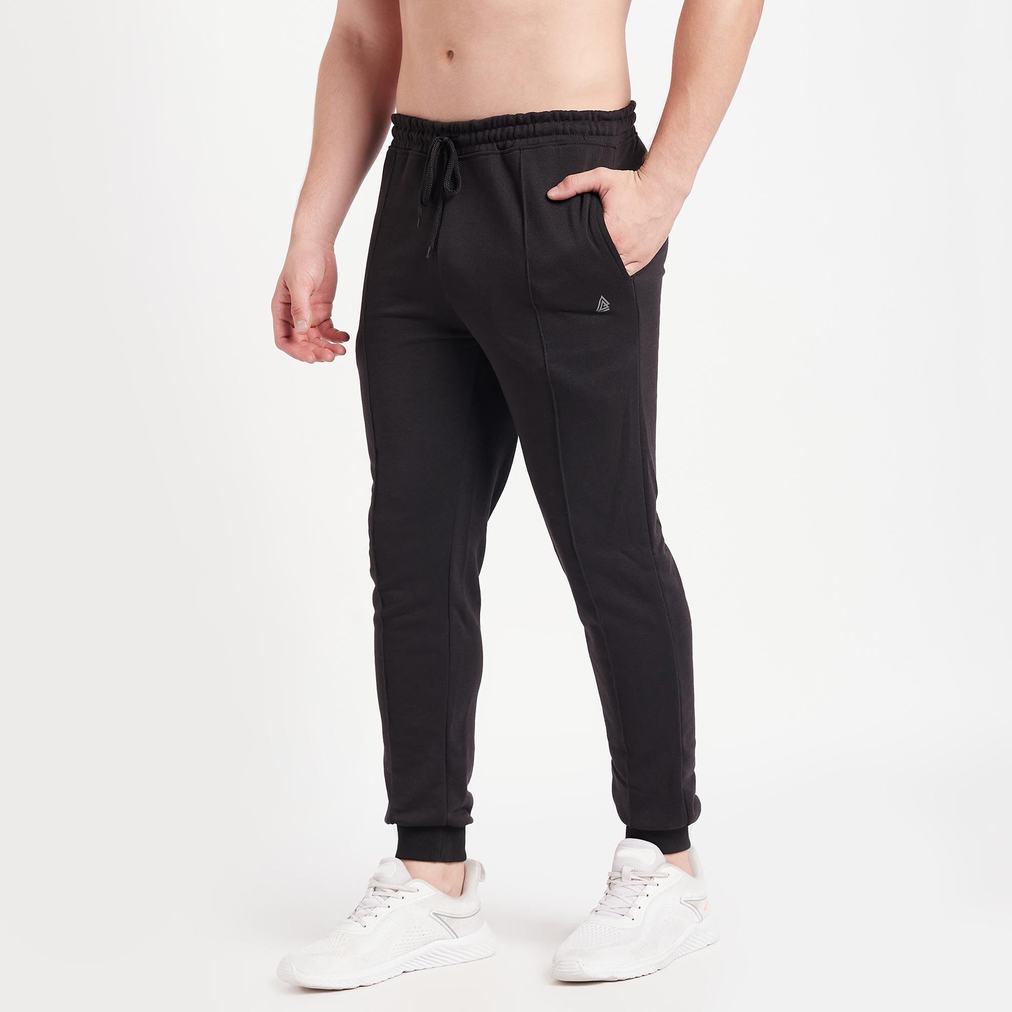 TechnoSport Men's Dry-Fit Solid Track Pants White Gray (P-474) | Qfit.qa -  Online Shopping in Qatar