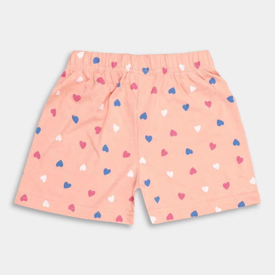 Girls' Shorts, Peach, large image number null