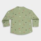 Infants' Cotton Shirt, Olive, small image number null